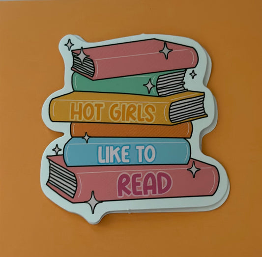 Hot Girls Like To Read / Sticker